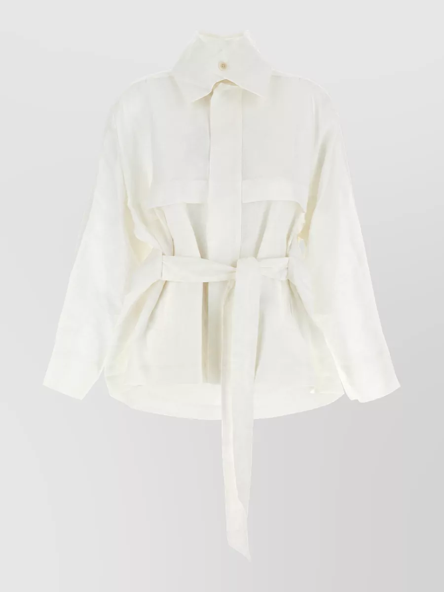 Issey Miyake hemp fitted jacket