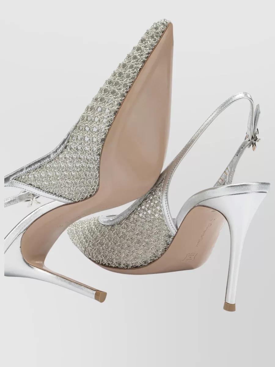 Gianvito Rossi Metallic Slingback Pumps