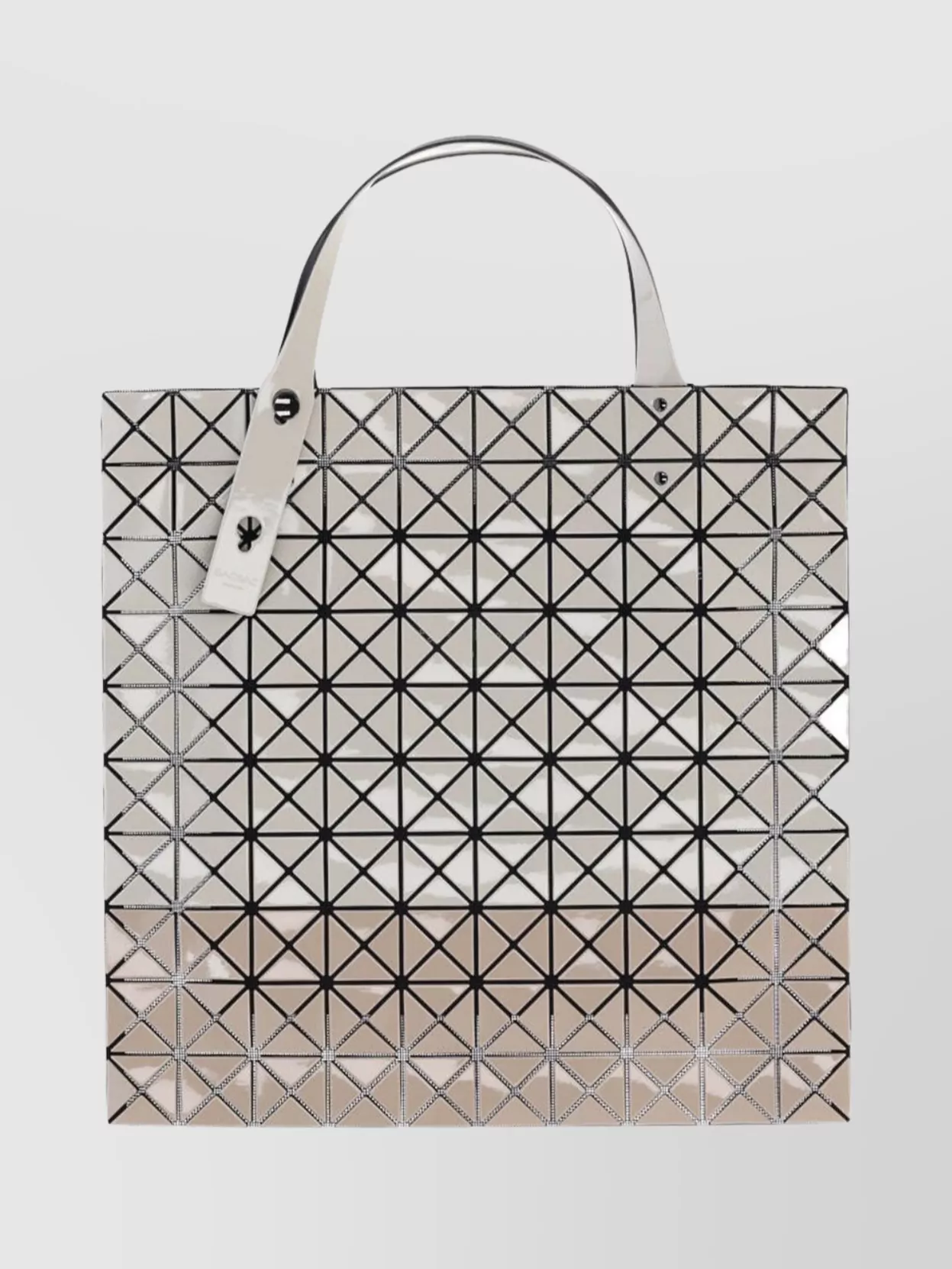 Bao Bao Issey Miyake Geometric Design Tote Bag With Top Handles In Neutral