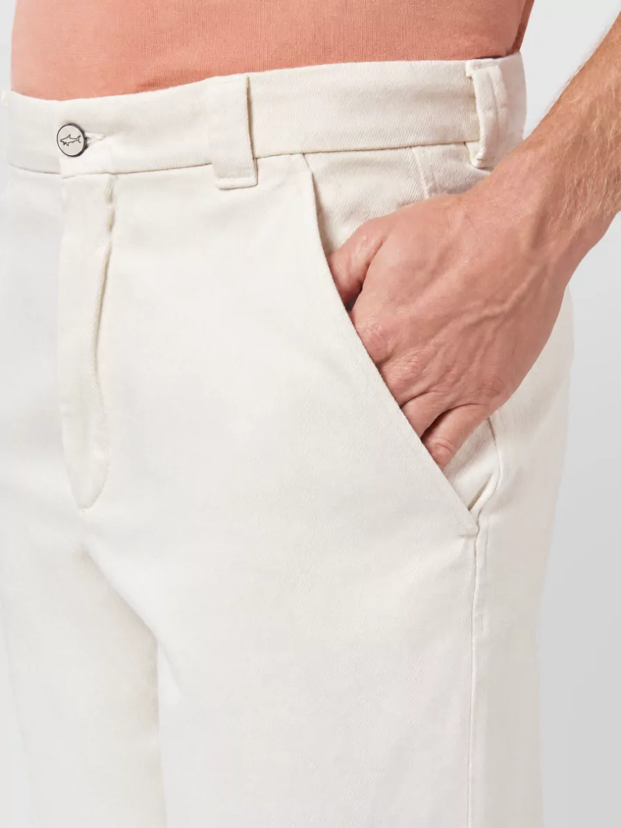 Paul & Shark Cotton Wide-Leg Trousers