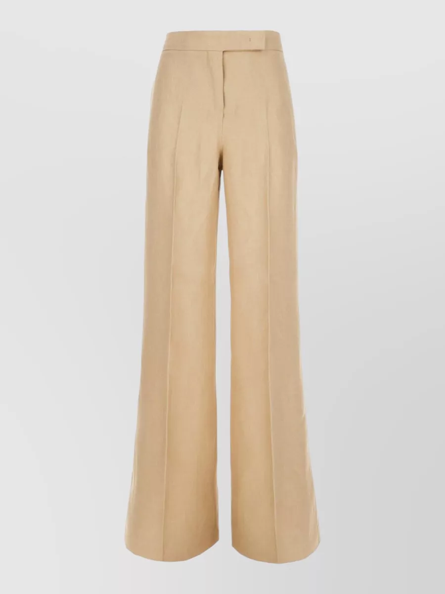 Max Mara linen wide-leg trousers