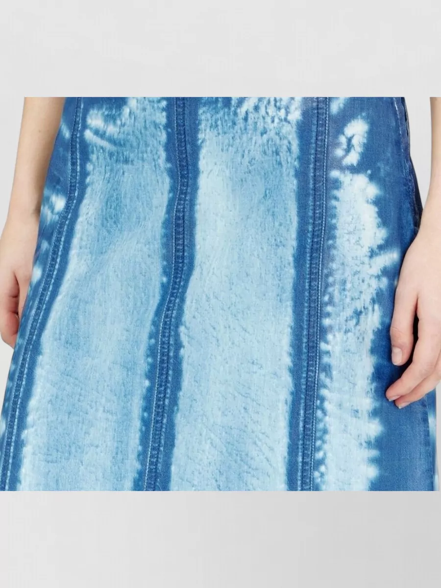 Diesel Printed Lyocell Midi Skirt