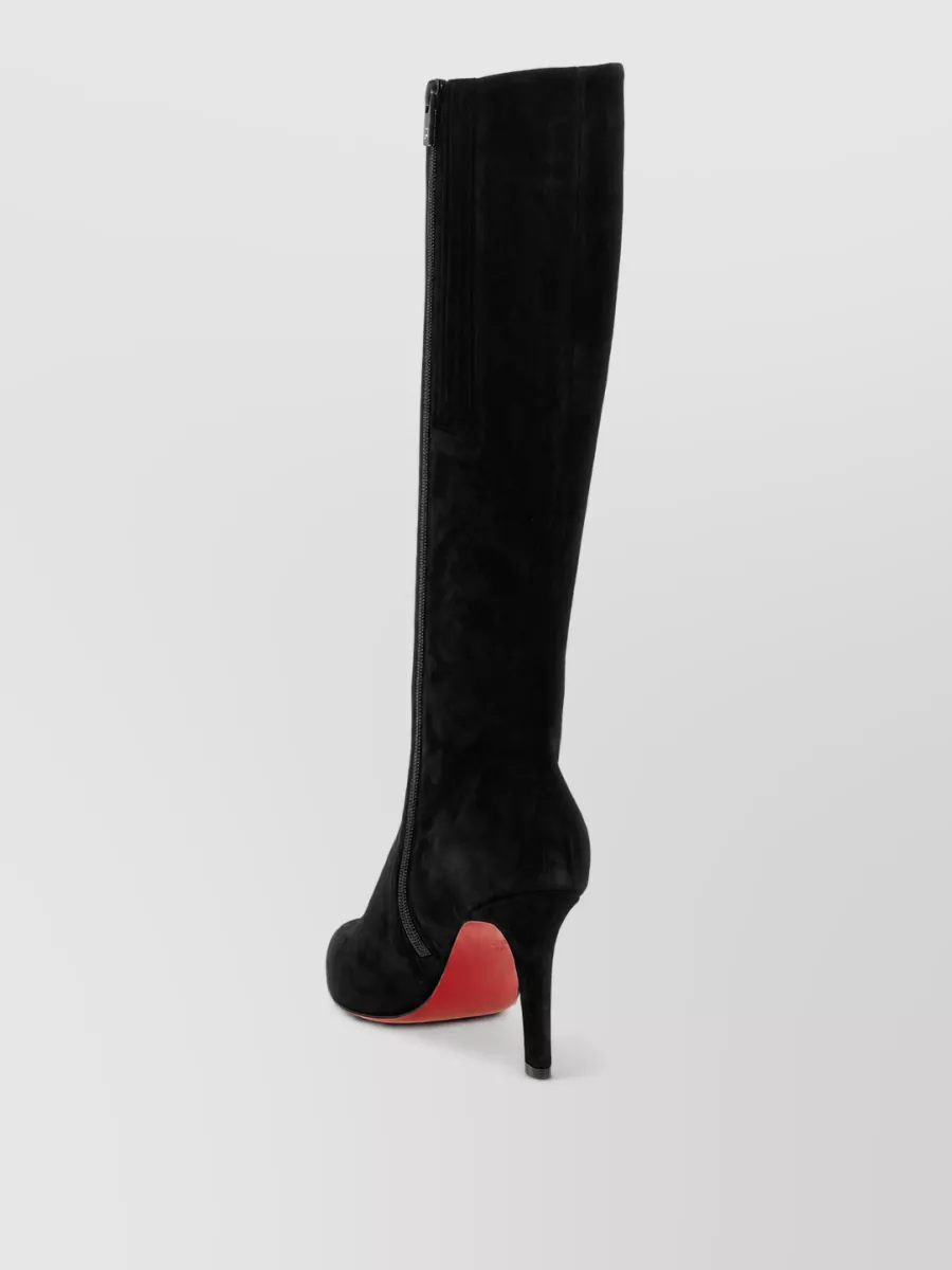 Christian Louboutin Suede Leather Knee-High Boots