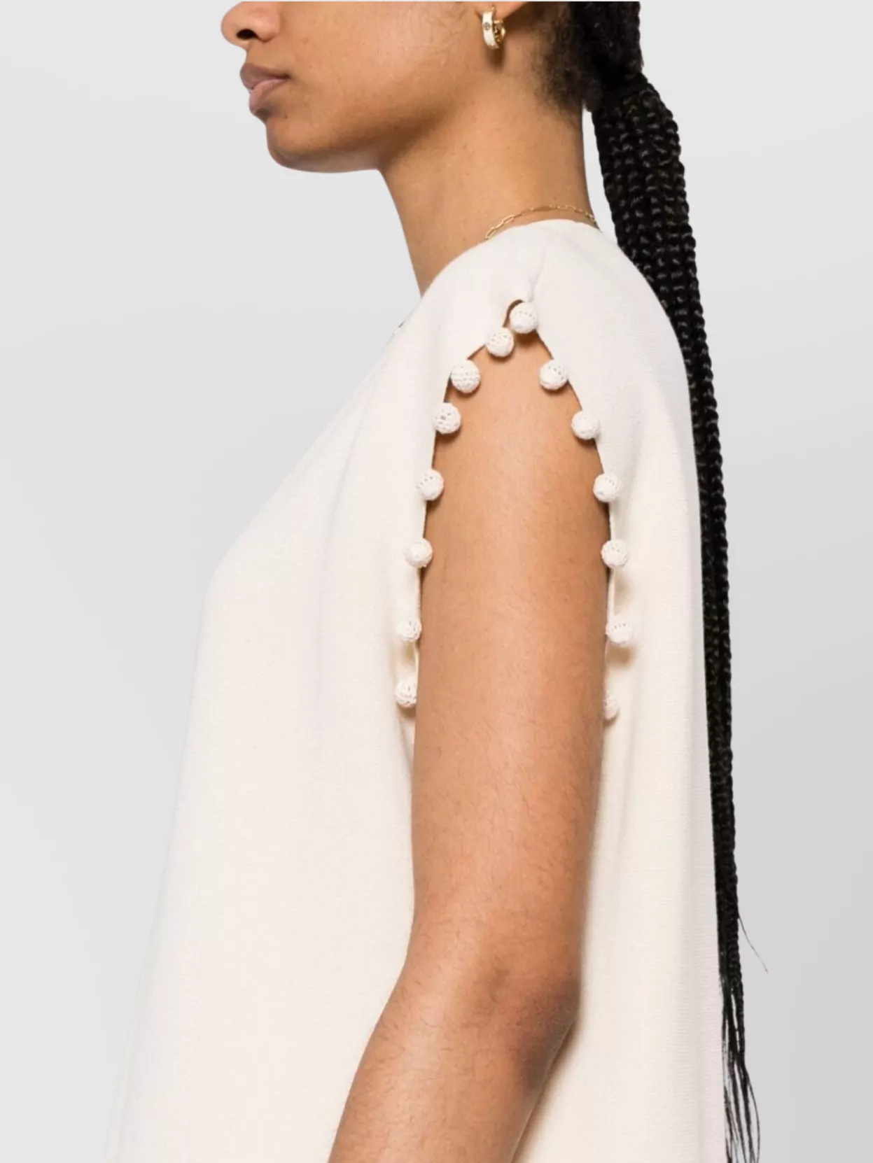 Max Mara Knitwear With V-Neckline And Cap Sleeves