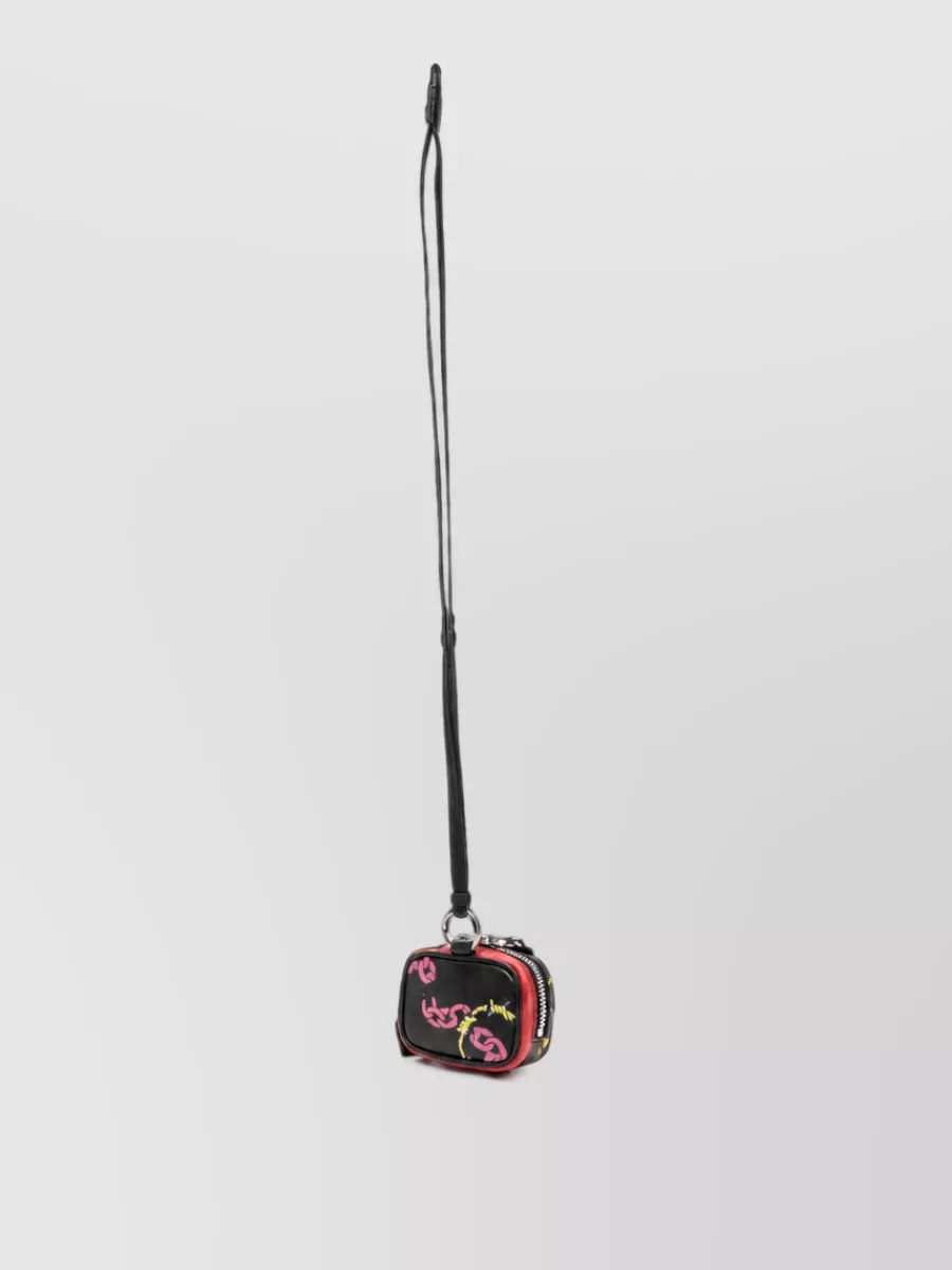 Acne Studios leather graphic print mini bag