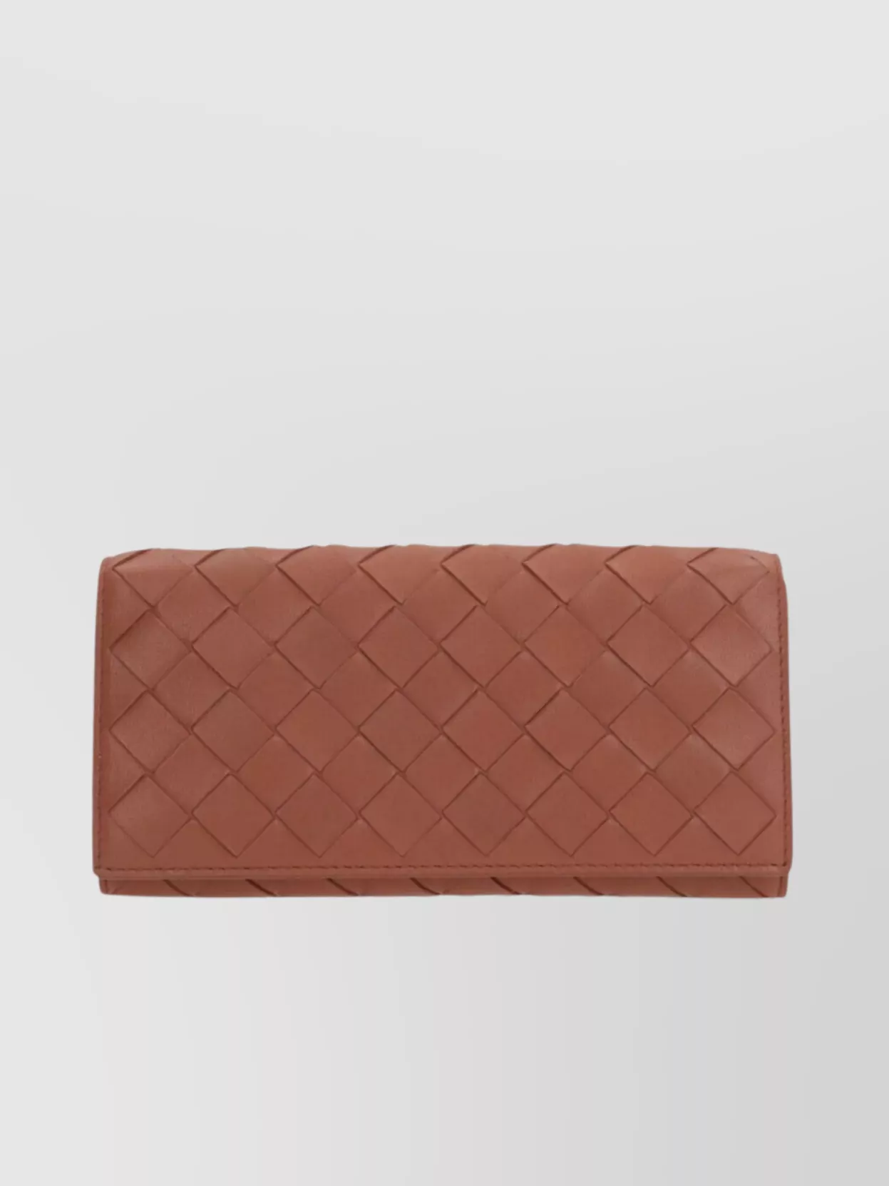 Bottega Veneta Large Flap Woven Rectangular Purse In Neutrals