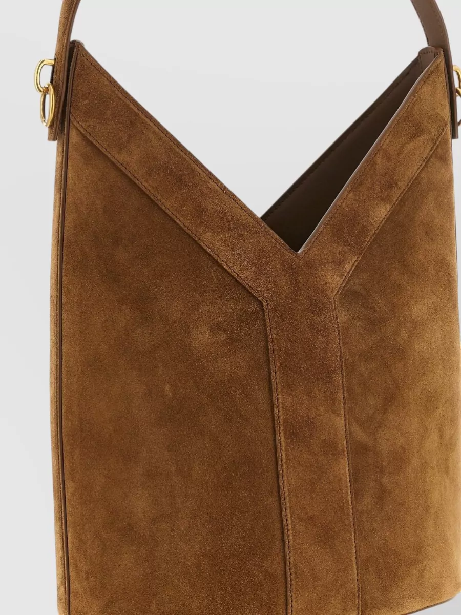 Saint Laurent Y Suede Bucket Bag