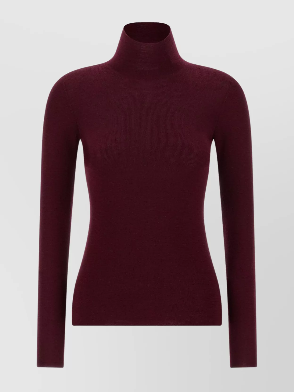 Etro Cozy Turtleneck Knit Sweater With Long Sleeves In Burgundy