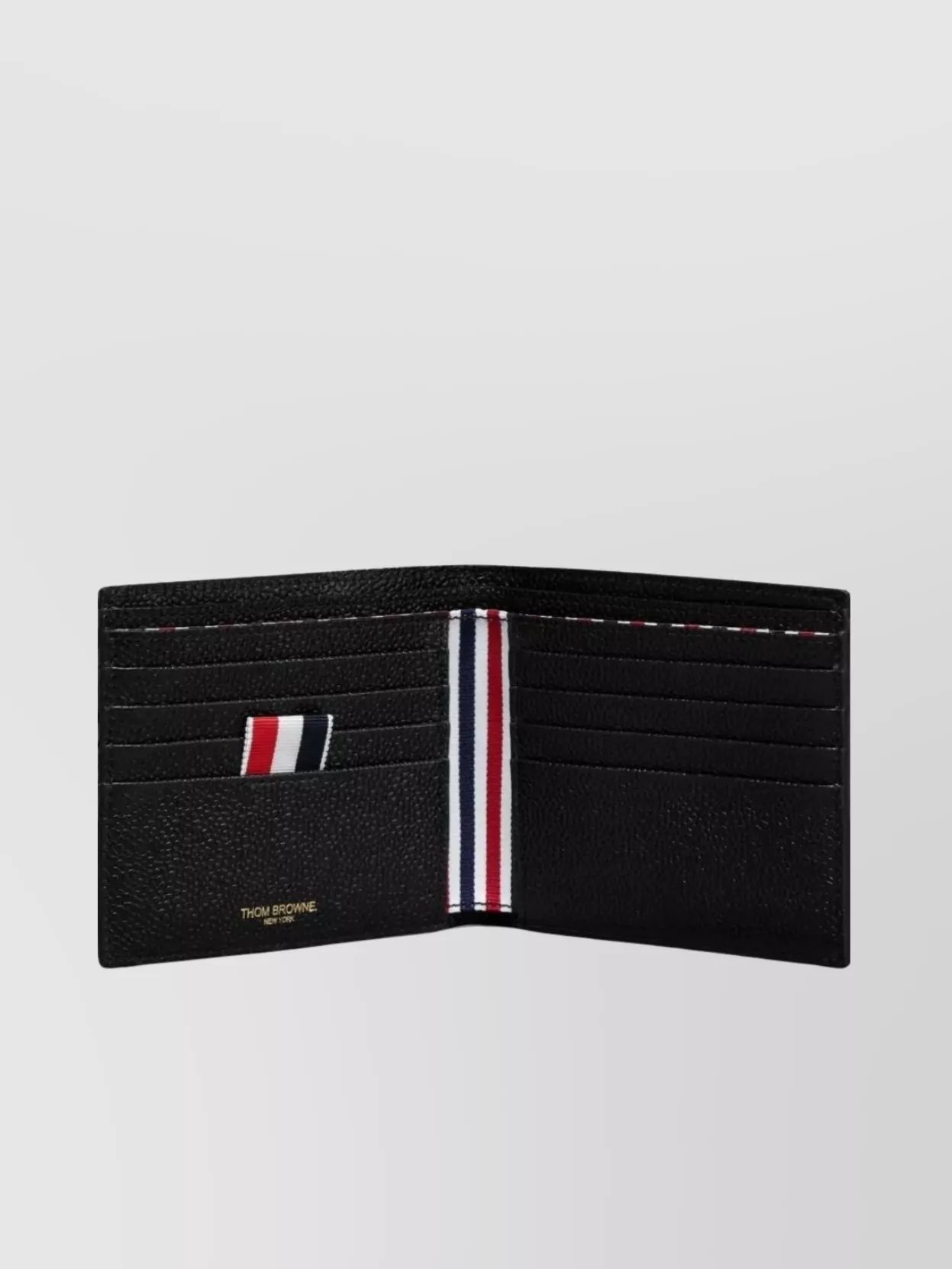 Thom Browne Embroidered Goose Half Drop Pebble Grain Leather