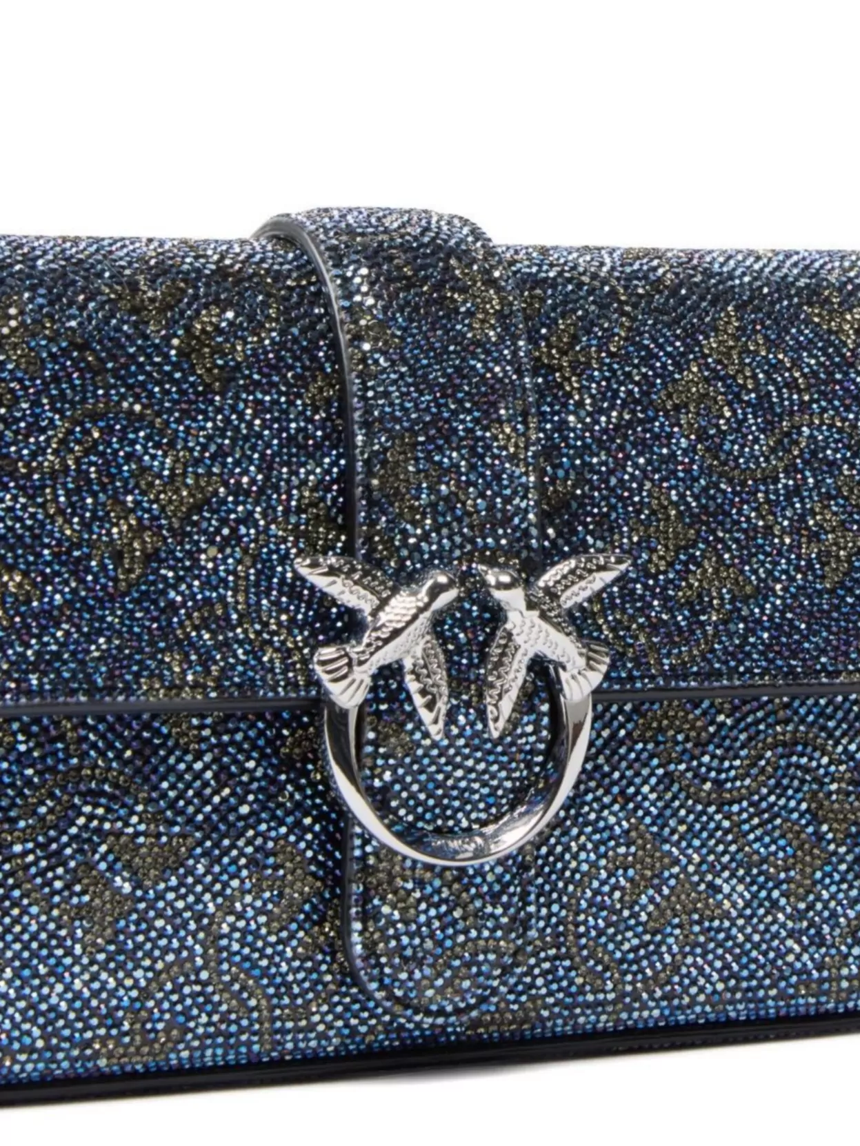 Pinko Love Bag One Leather Clutch Bag