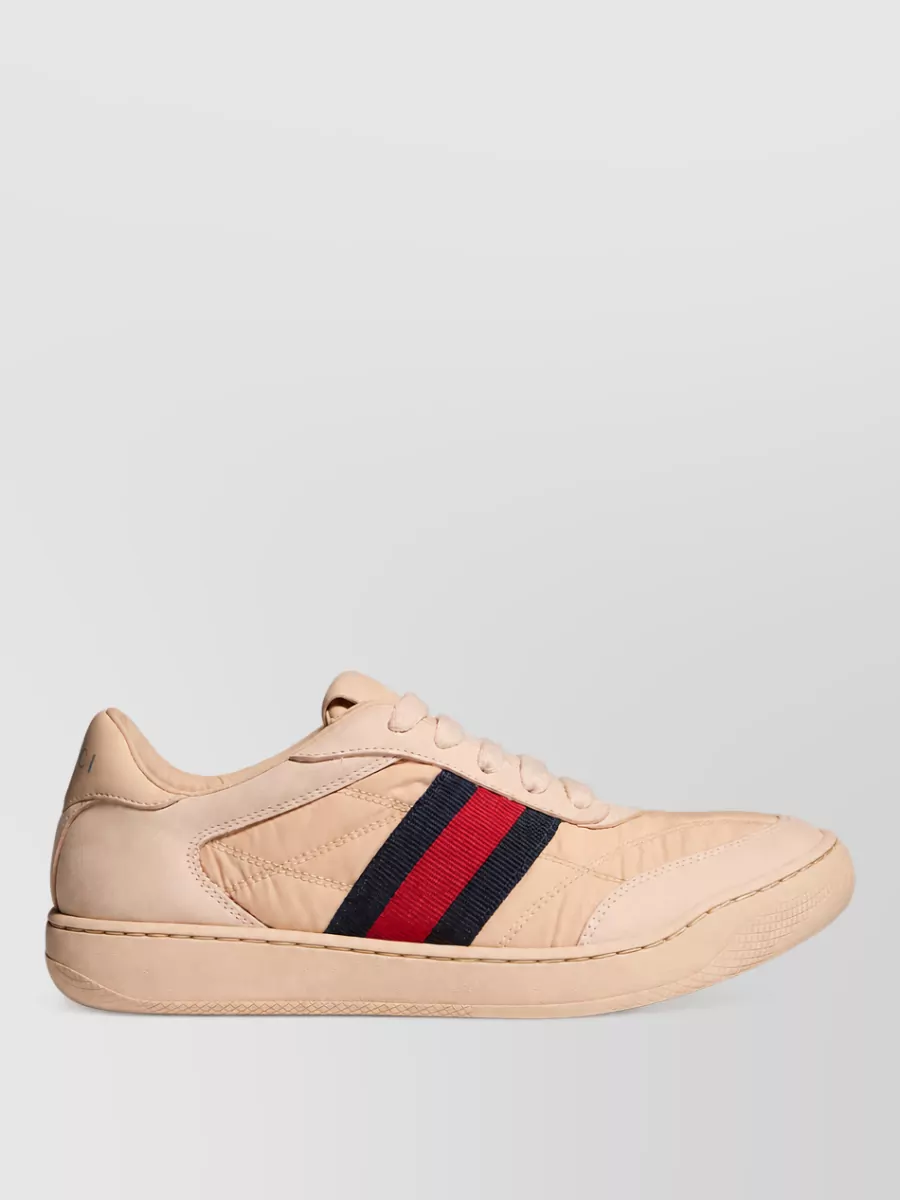 Gucci Leather Lace-Up Sneakers