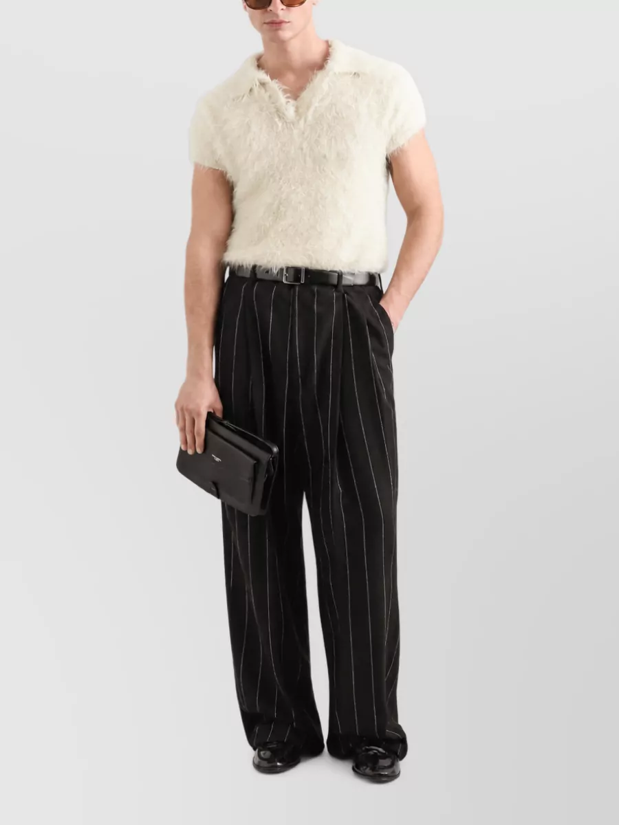 Dolce&Gabbana Short-Sleeve Knit Polo Shirt