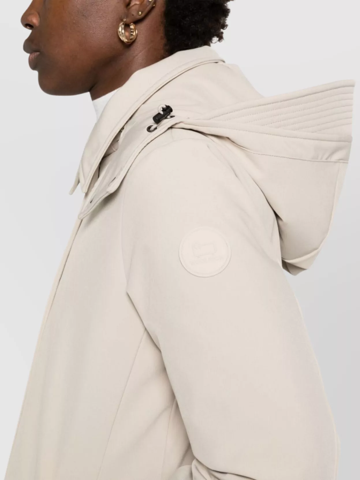 Woolrich Long Trench Coat Adjustable Hood
