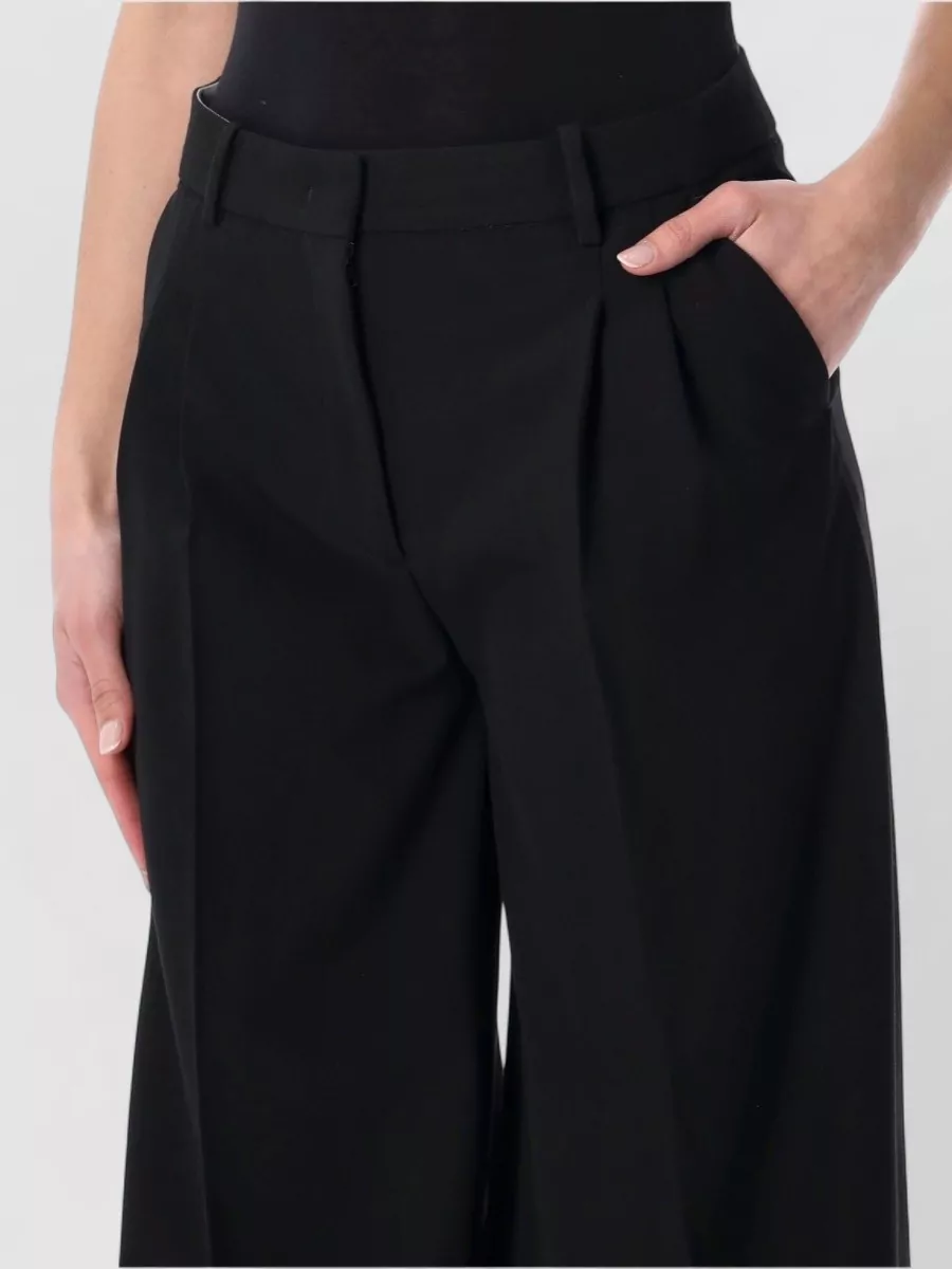 The Garment Pleated Wide-Leg Trousers