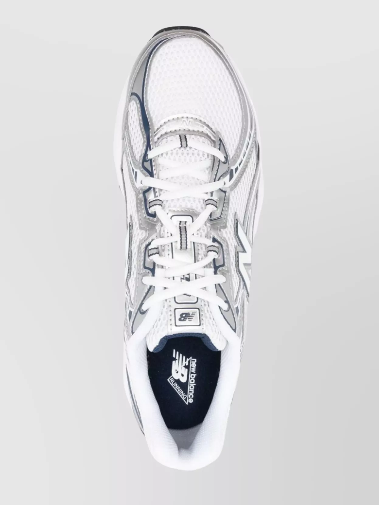 New Balance Chunky Sole Mesh Sneakers Metallic Panel