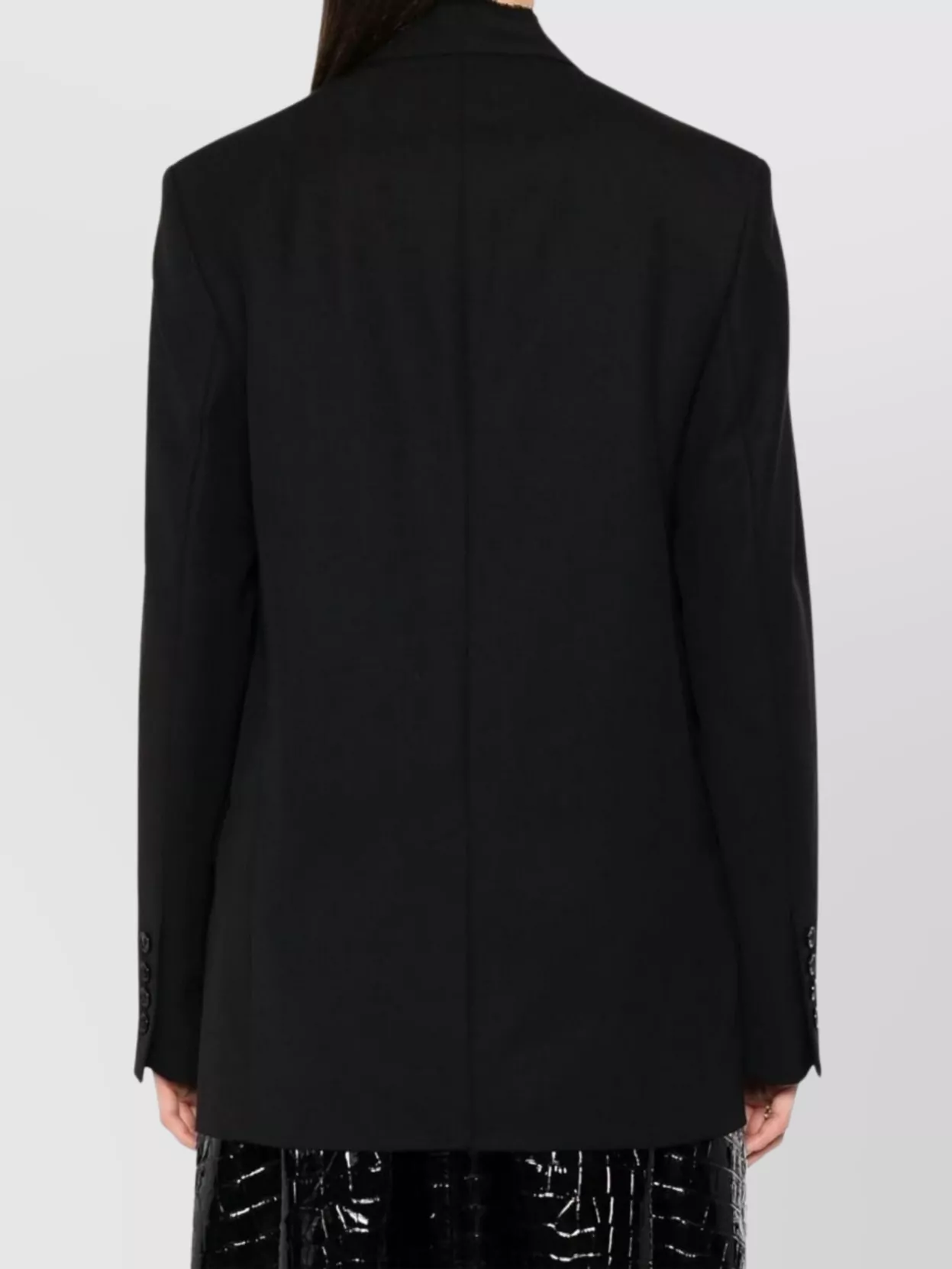 Totême Single-Breasted Wool Jacket With Notched Lapels
