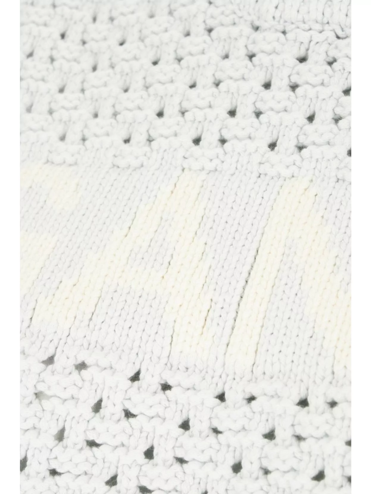 Ganni Textured Organic Cotton Blend Sweater Vest In White