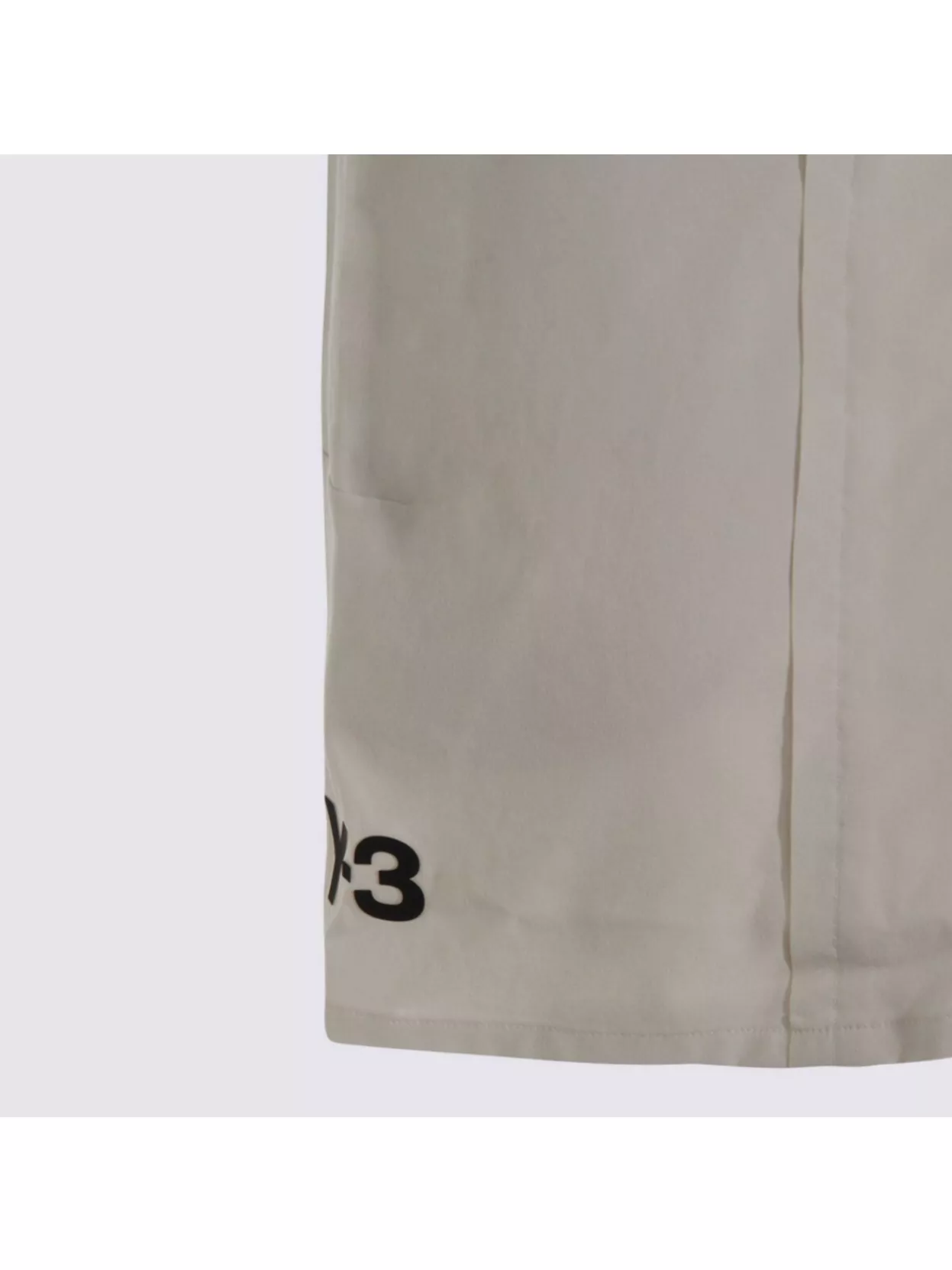 Y-3 Graphic Print Shorts Featuring Elastic Waistband