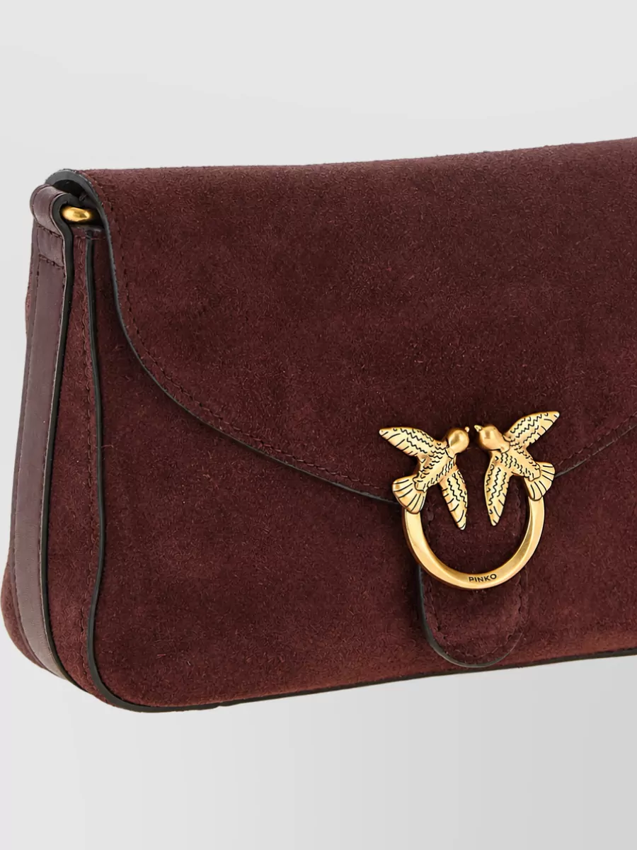 Pinko Love Bag Mini Leather Clutch Bag