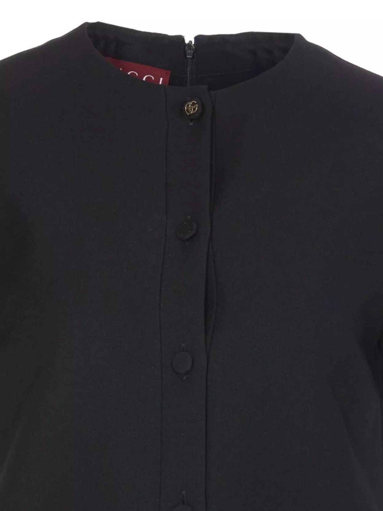 GUCCI FRONT BUTTONED MINI DRESS WITH BACK SLIT