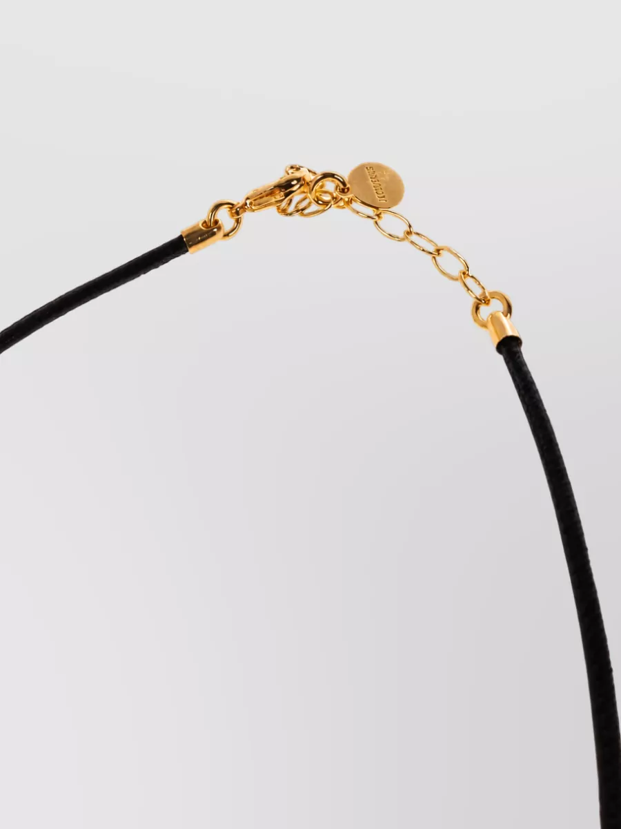 Jacquemus Crystal-Embellished Heart Pendant Necklace