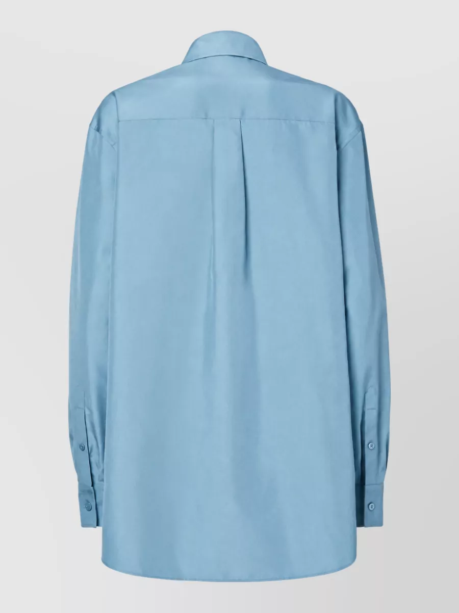 Fendi Silk Logo-Print Shirt