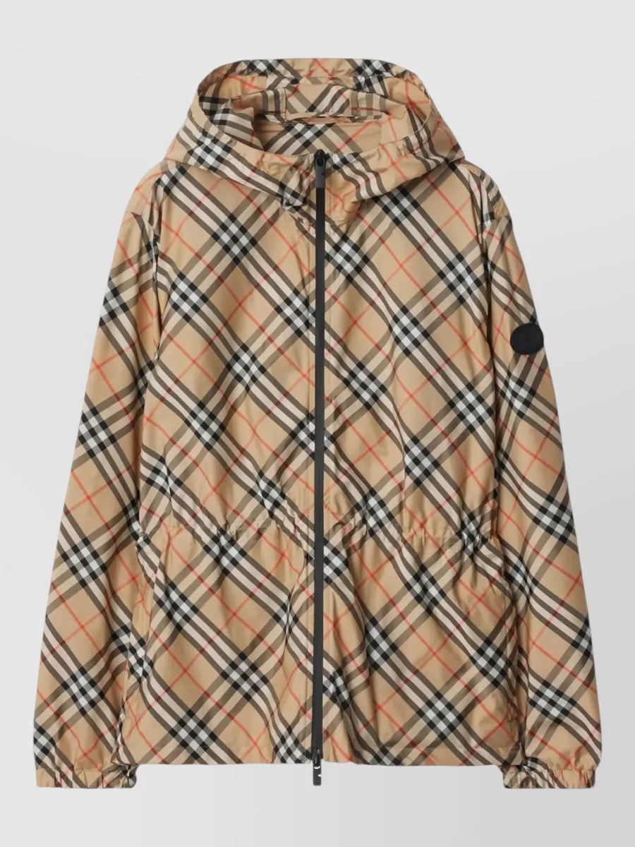 Burberry printed parka coat