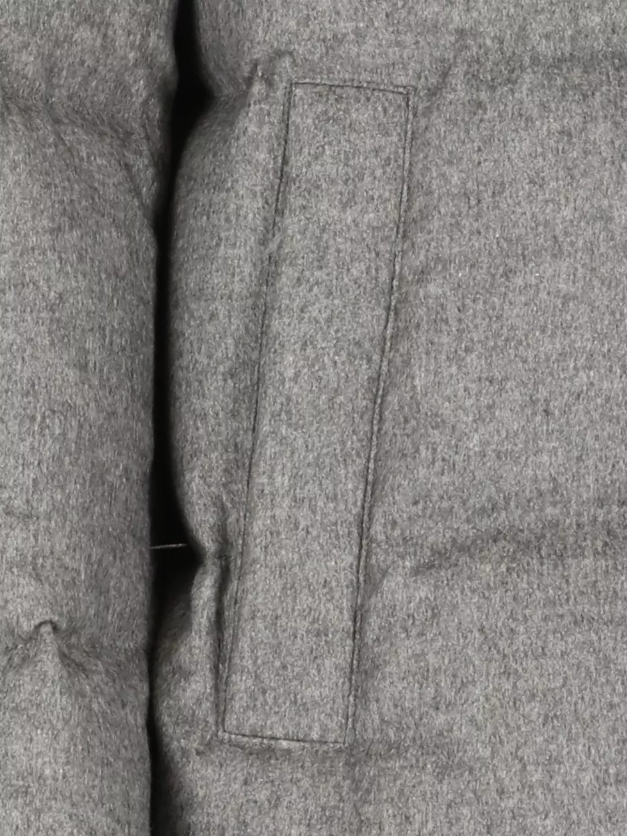 Herno Cashmere And Silk Padded Bomber Jacket In Gray