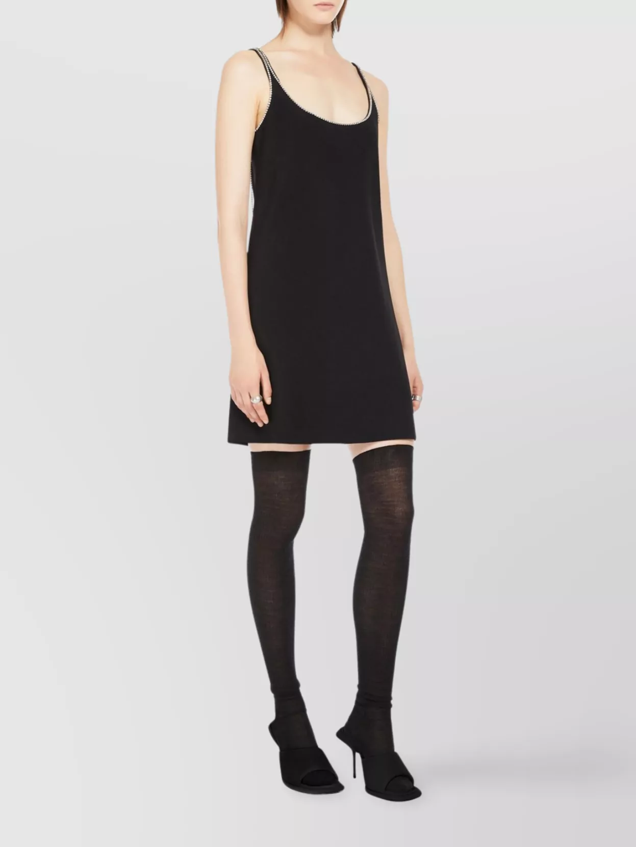 Sportmax Dress Strappy Rhinestone Embellishments