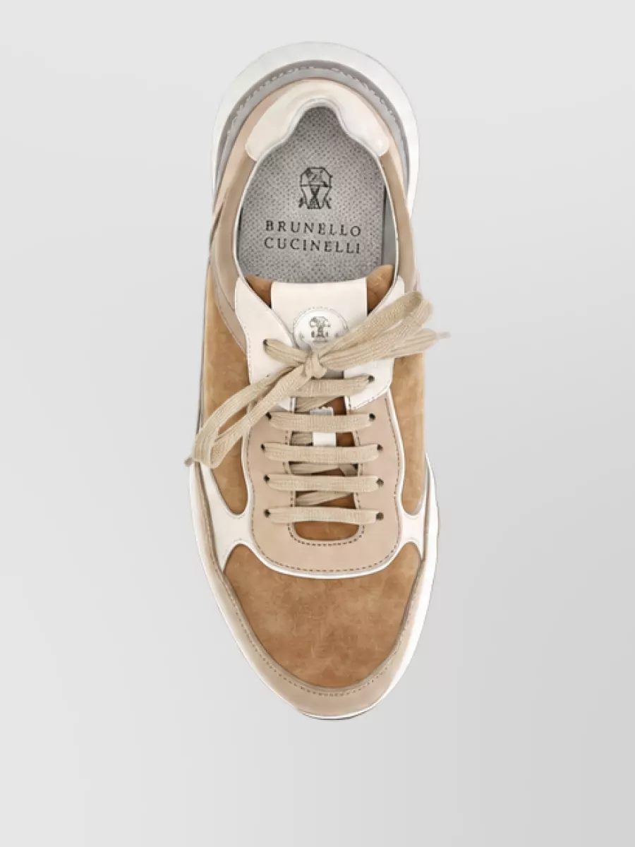 Brunello Cucinelli Calf Leather Low-Top Sneakers