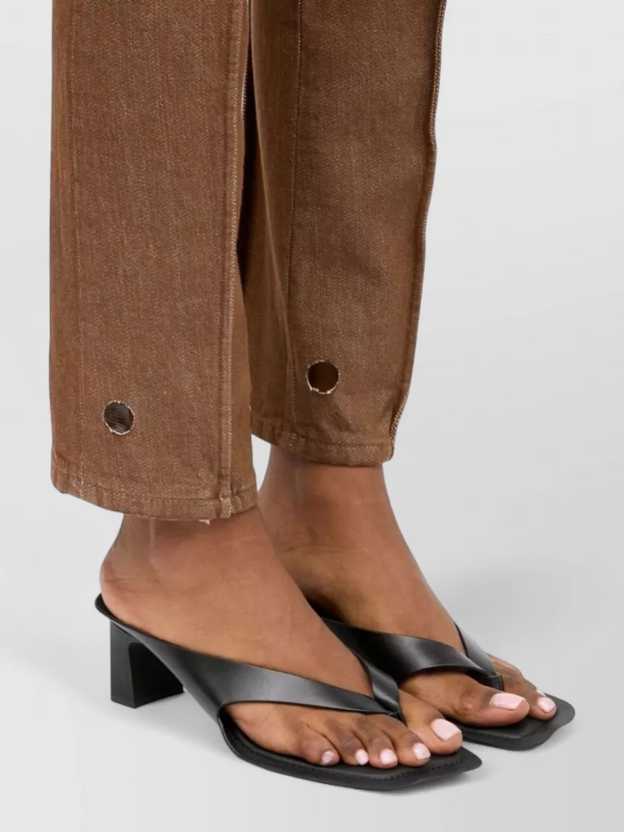 Mm6 Maison Margiela Leather Thong Mules