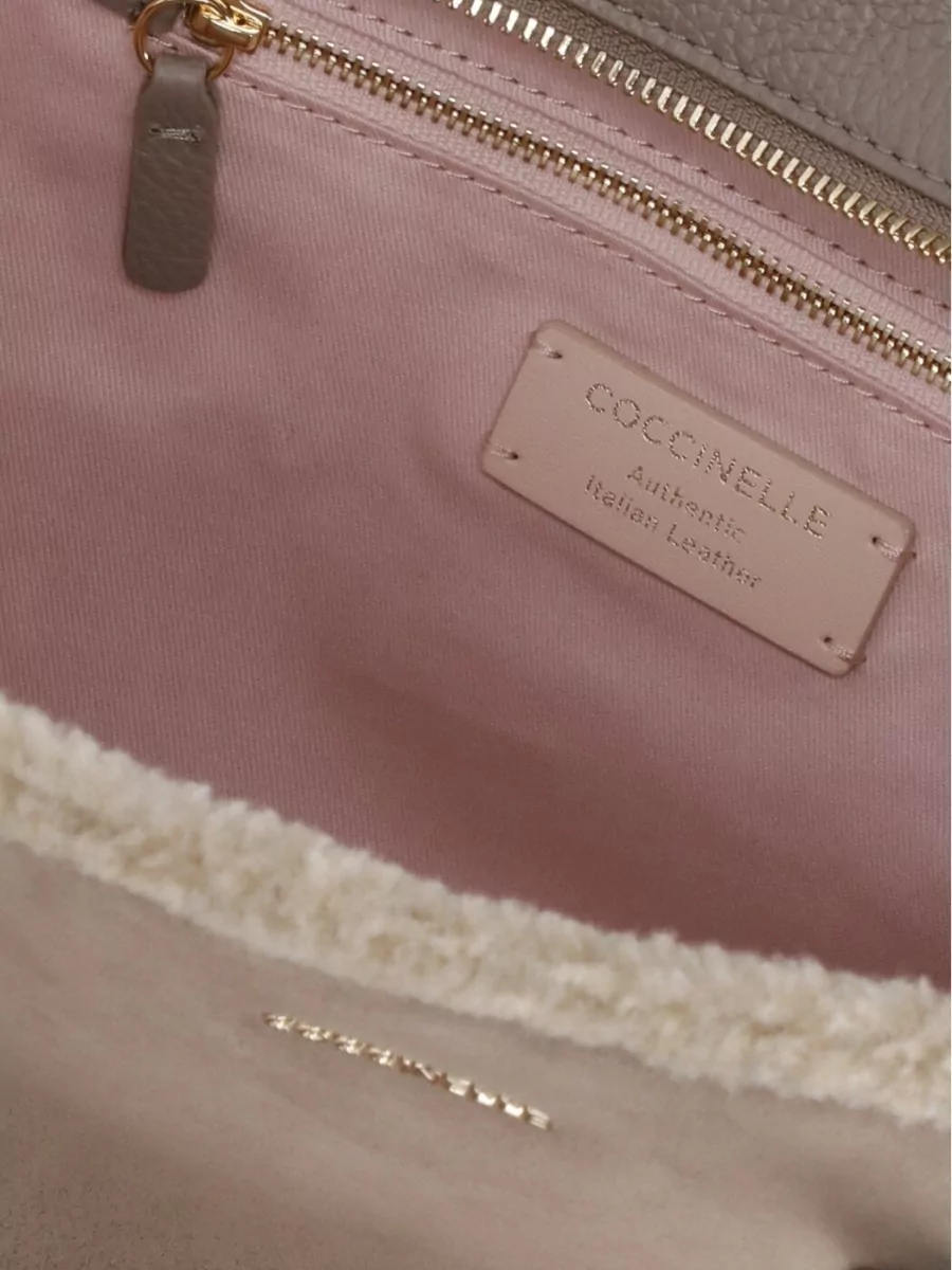 Coccinelle Suede Leather Tote Bag