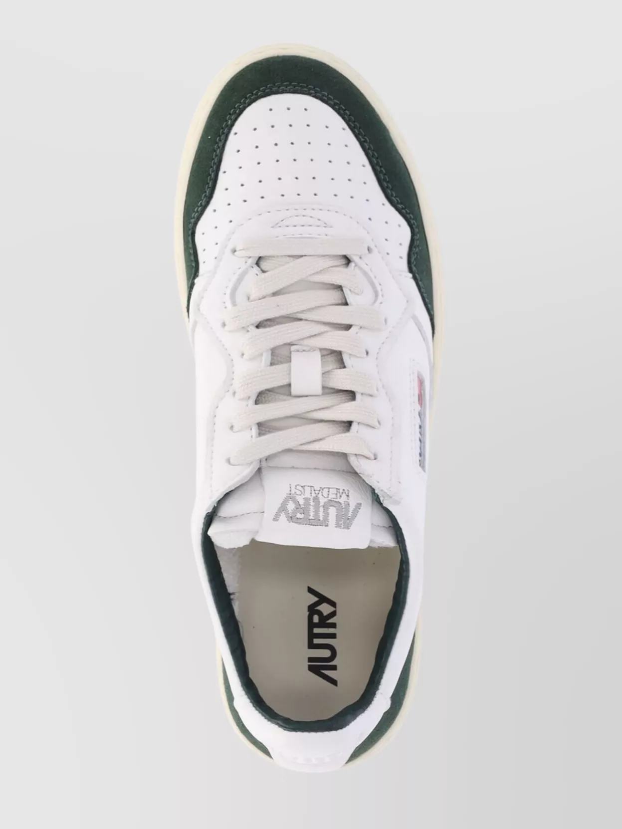 Autry Goatskin And Suede Medalist Low Sneakers In Multi
