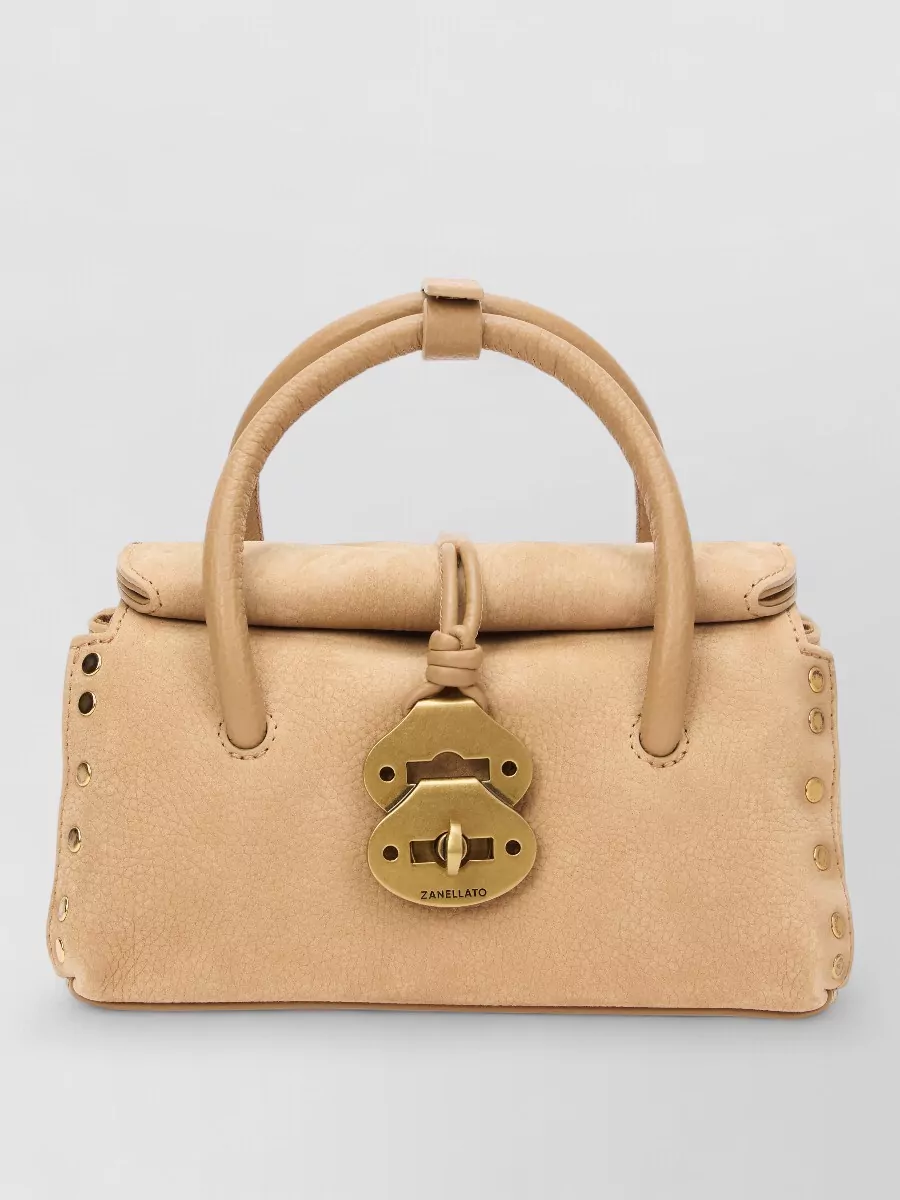 Zanellato lambskin leather shoulder bag