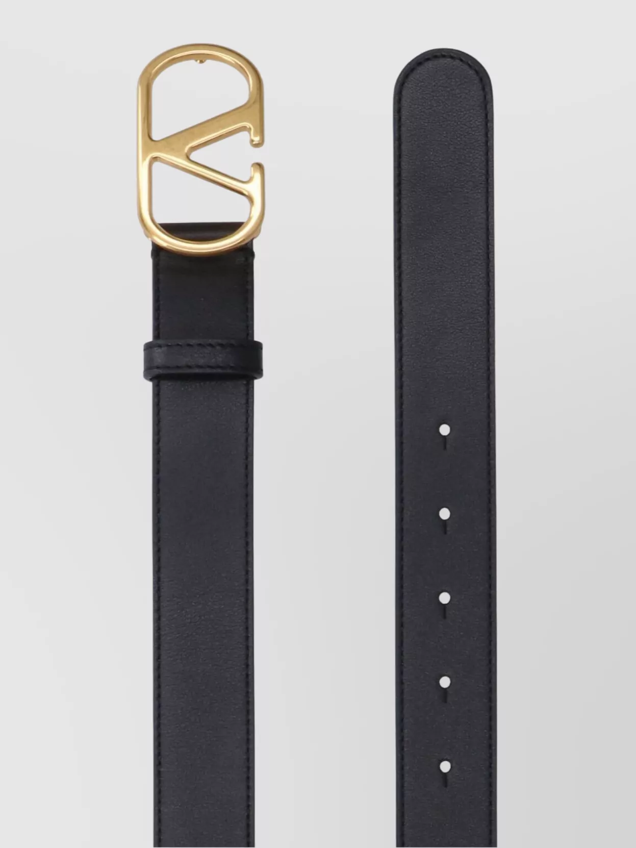Valentino Garavani Adjustable Length Gold-Tone Buckle Belts