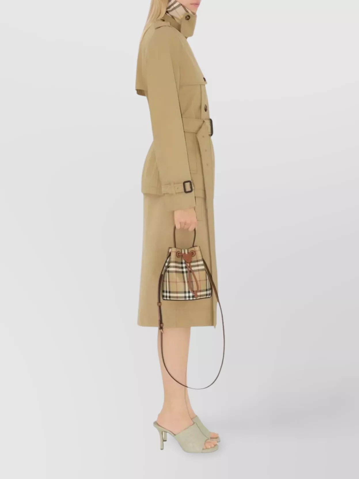 Burberry Drawstring Mini Bucket Bag