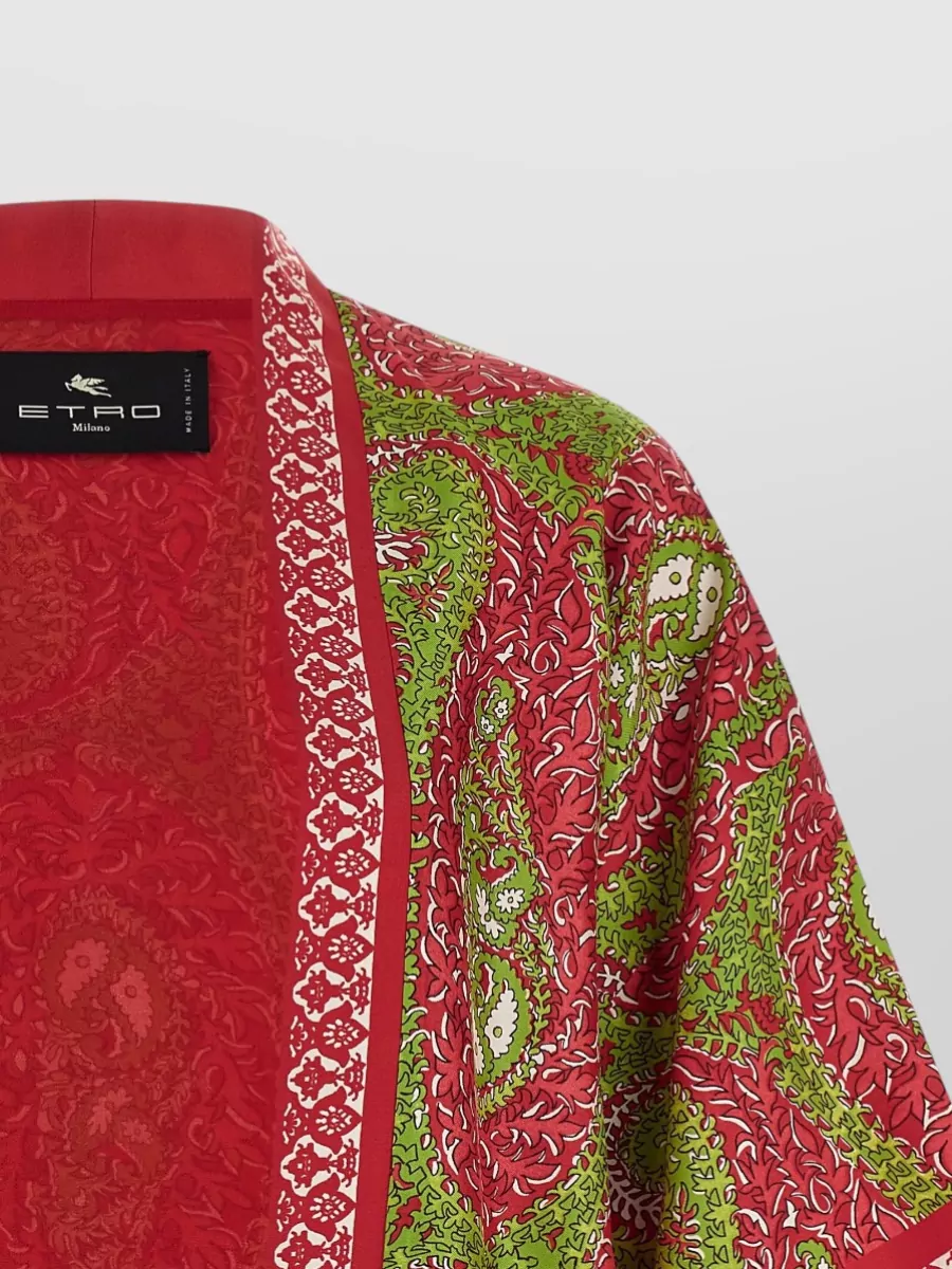 Etro Paisley Foliage Open Front Knitwear Piece