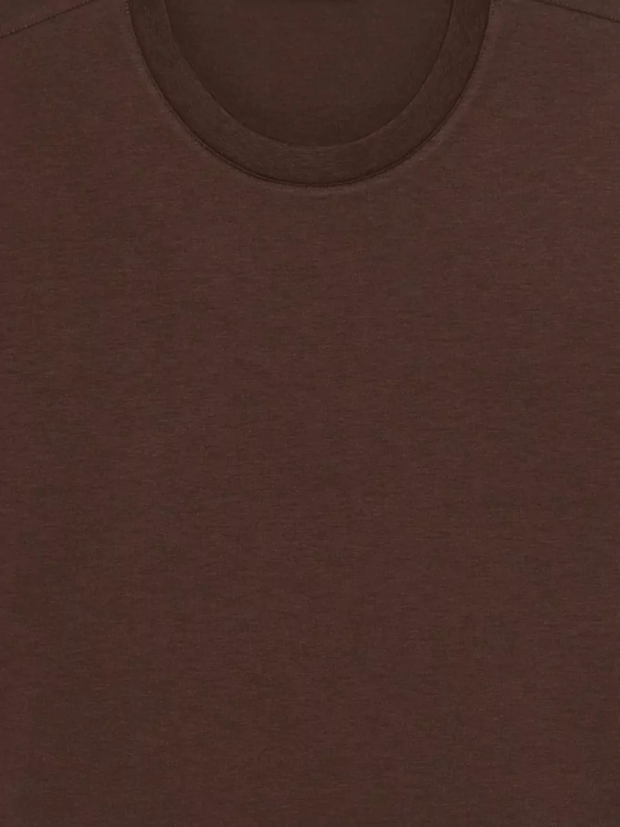 Zanone Short Sleeve Round Neck Cotton T Shirt