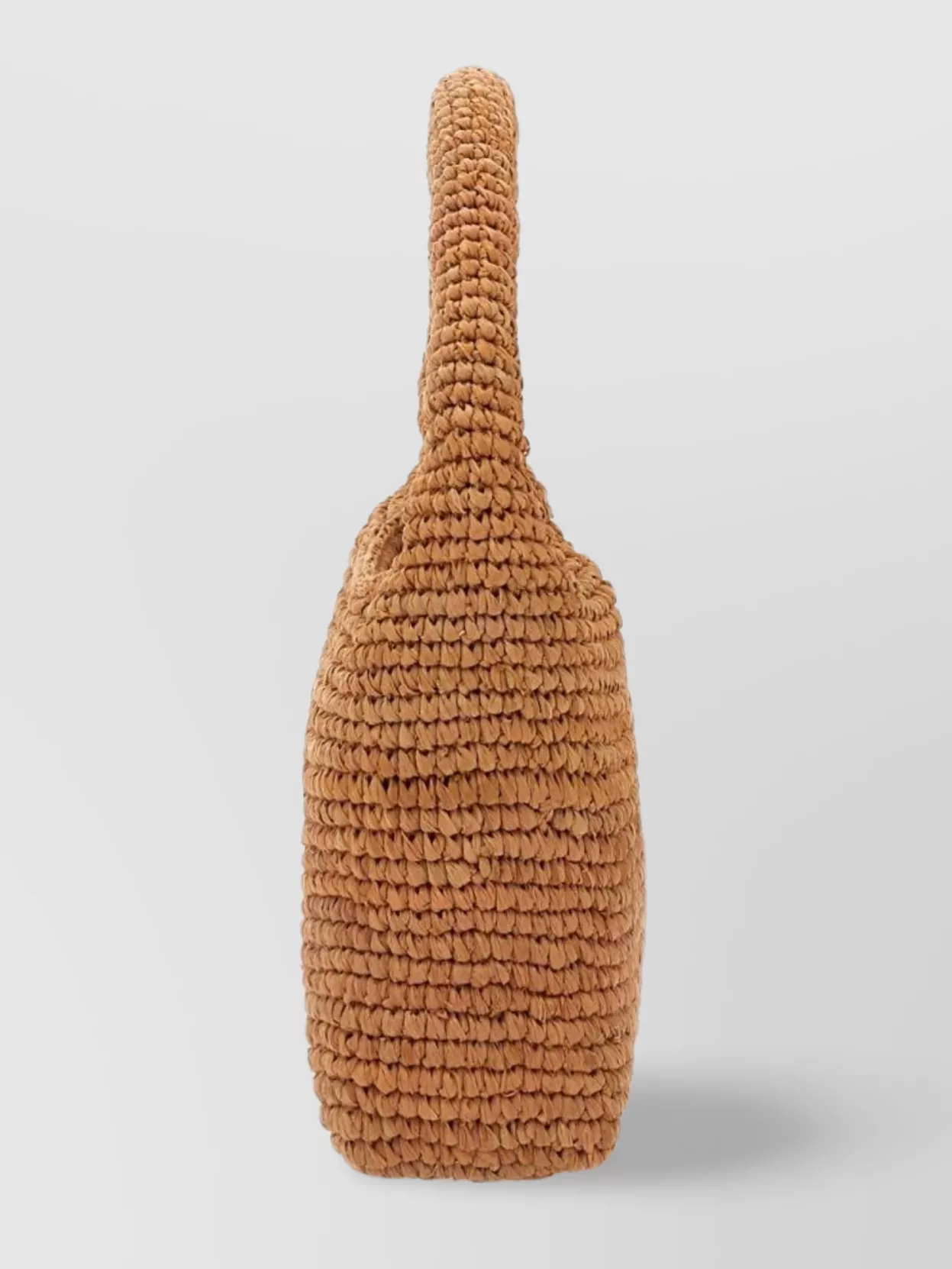 Manebi Crescent Top Handle Woven Texture Bag