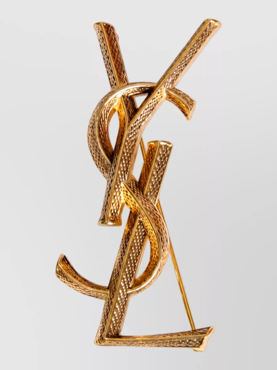 Saint Laurent Brass Serpent Brooch