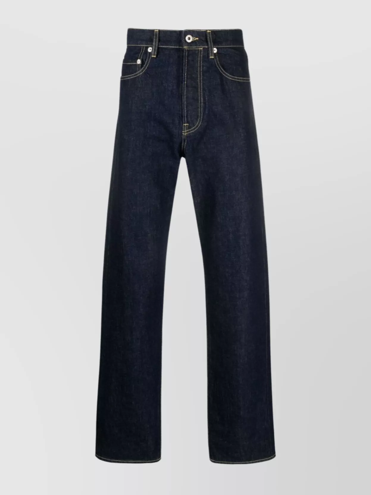 Kenzo Asagao Mid-rise Straight-leg Jeans In Blue