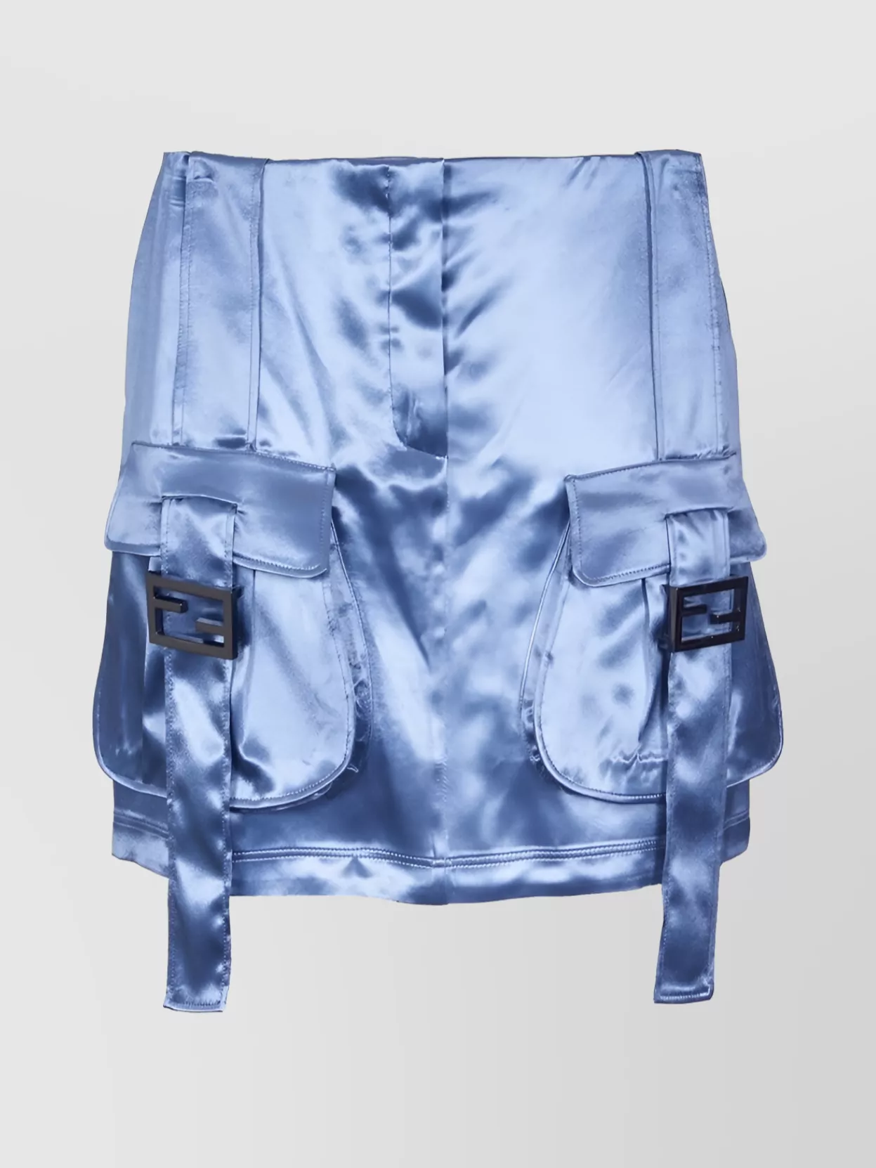 Shop Fendi Slit Detail Tie-dye Skirt In Pastel