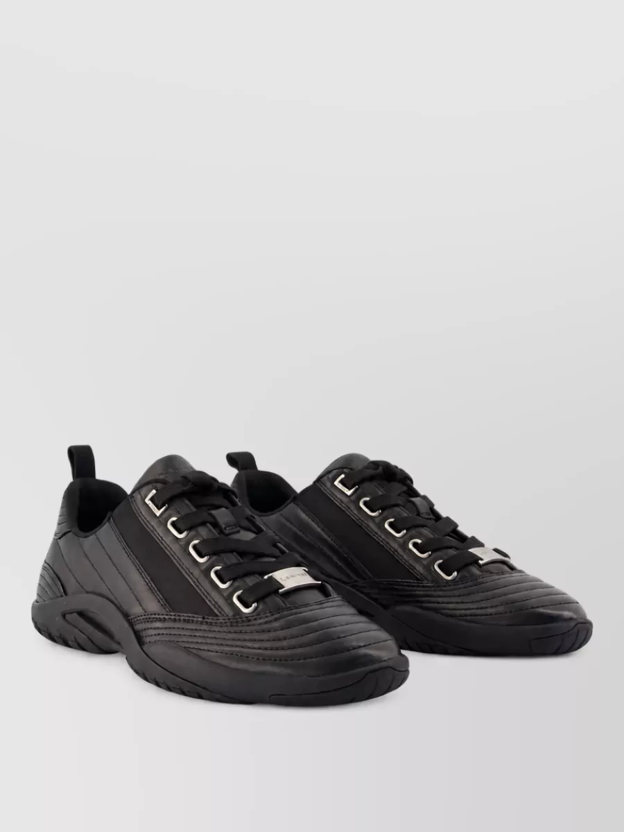 Lanvin leather lace-up sneakers