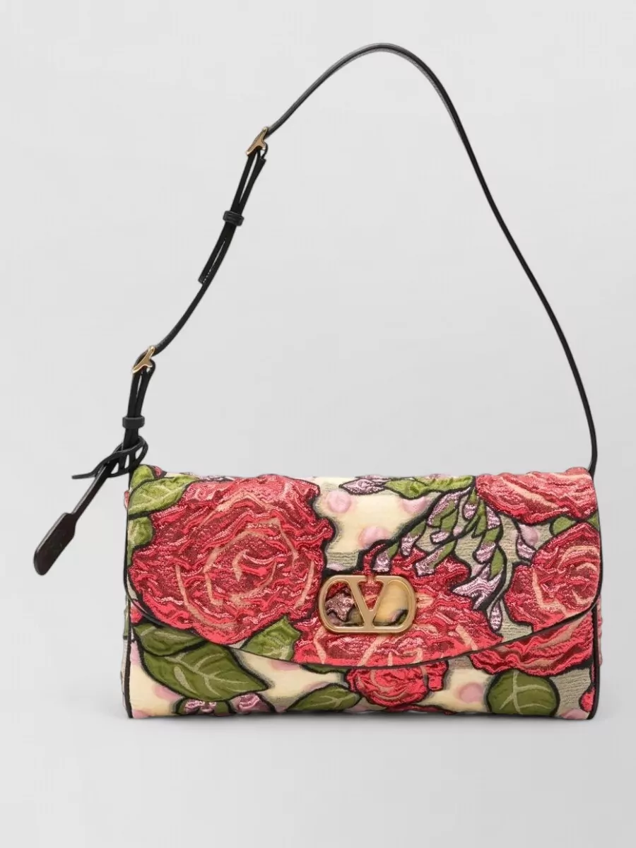 Valentino Garavani de vain silk clutch bag