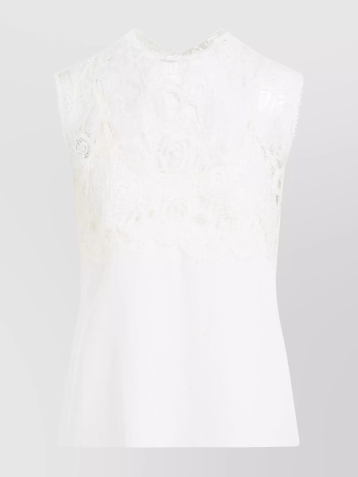 Fabiana Filippi Sleeveless Silk Lace Top