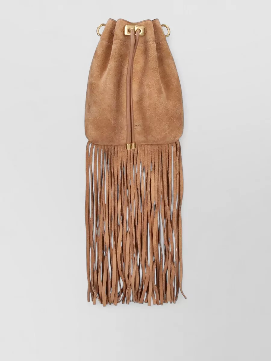 Jimmy Choo bon bon leather bucket bag
