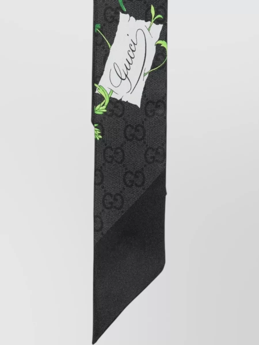 Gucci Silk Floral-Print Foulard