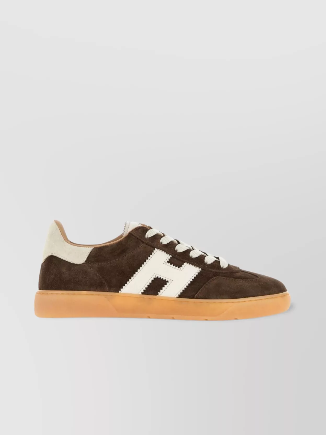 Hogan Stylish Sneakers With Contrast Panel And Suede Finish