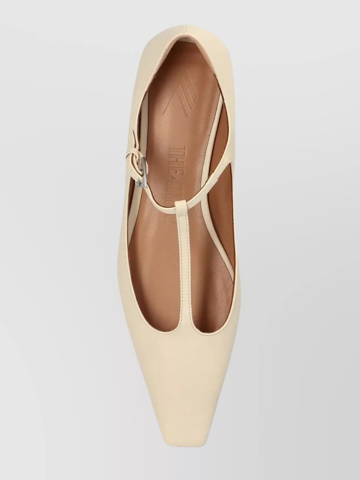 The Attico Juno Pointed Toe T-Bar Strap Ballerina