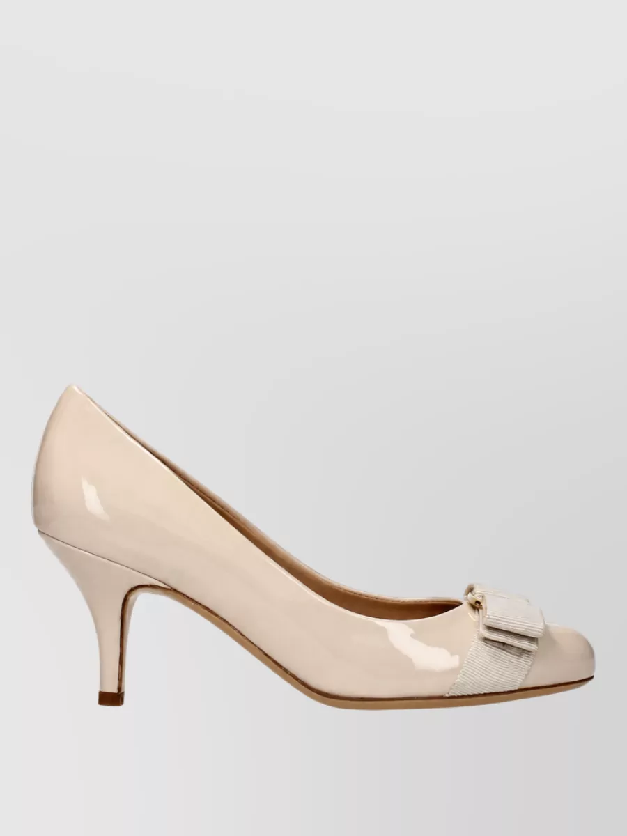 Ferragamo Patent Leather Ballerina Shoes